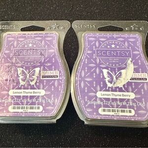 2 New Scentsy Bars Lemon Thyme Berry